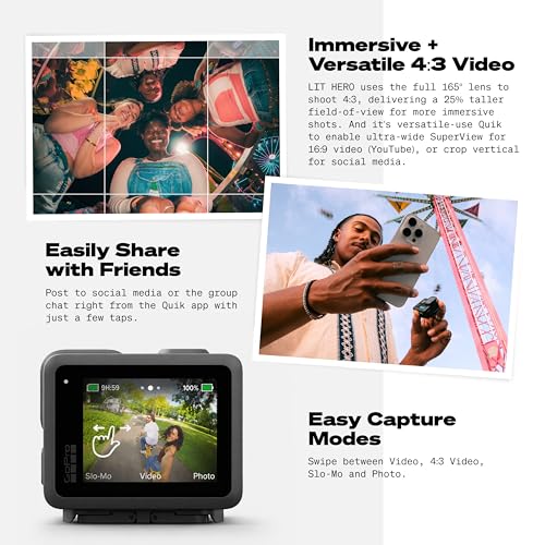 GoPro LIT Hero Bundle The Handler Floating Hand Grip - Lightweight, 4K, Waterproof Action Camera with Touchscreen — Edit Quik App - image 8