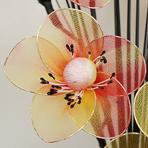 Flourish - Vaso con fiori artificiali in nylon, 32...