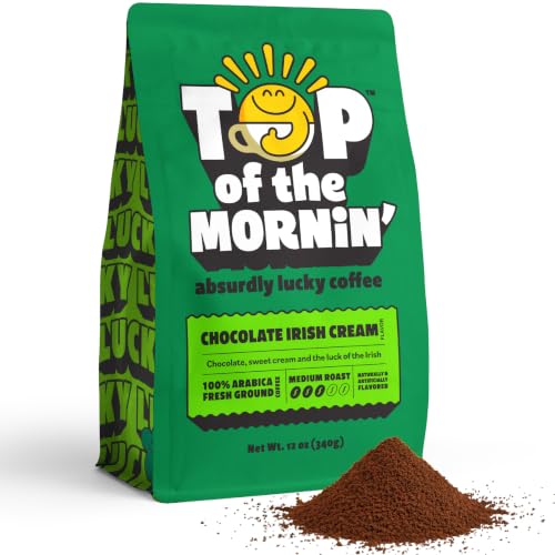 Top of the Mornin&rsquo; Chocolate Irish Cream Ground Coffee By Jacksepticeye | Medium Roast | Irish...