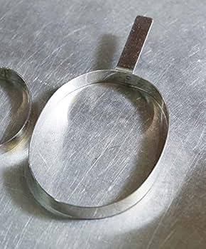 Amazon｜EBM 18-8 ハンバーグリング 小判型 150g用｜クッキー型