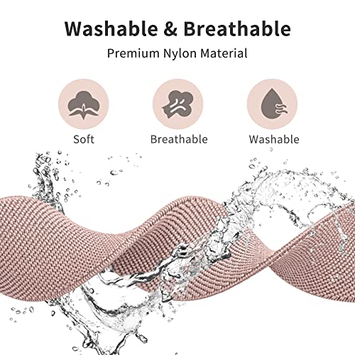 Higgs 6 Pack Stretchy Nylon Strap Compatible with Apple Watch Straps 38mm 40mm 41mm 42mm 44mm 45mm 46mm 49mm - Image 3