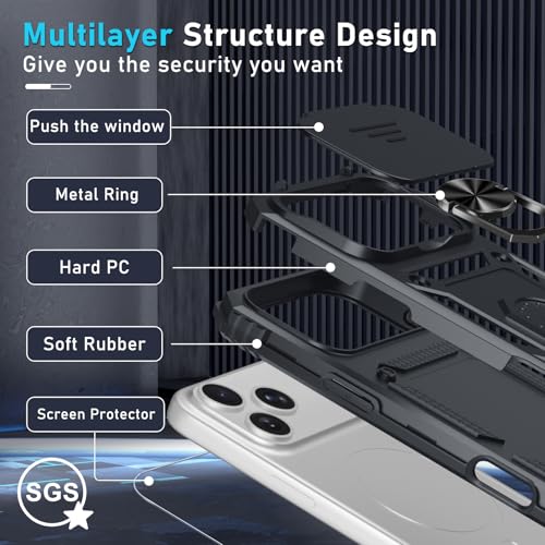 for iPhone 17 Pro Max Phone Case Built in foldable Camera Lens Cover by Janmitta - Used condition - Image 4