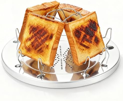 Rondauno Camp Stove Toaster Outdoor, Foldable Toaster for Camping