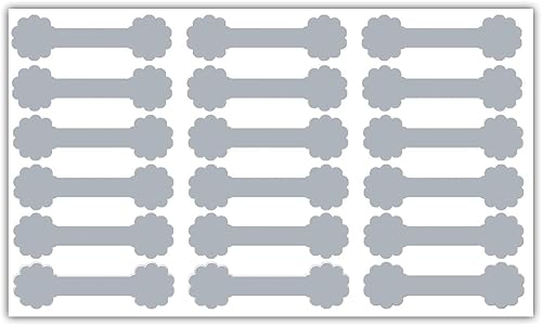 Miniatura 4 de Etiquetas de precio de joyería de plata en blanco de precio y etiqueta de identificación, etiquetas de precio de mercancía de 0.47 x 1.73 pulgadas