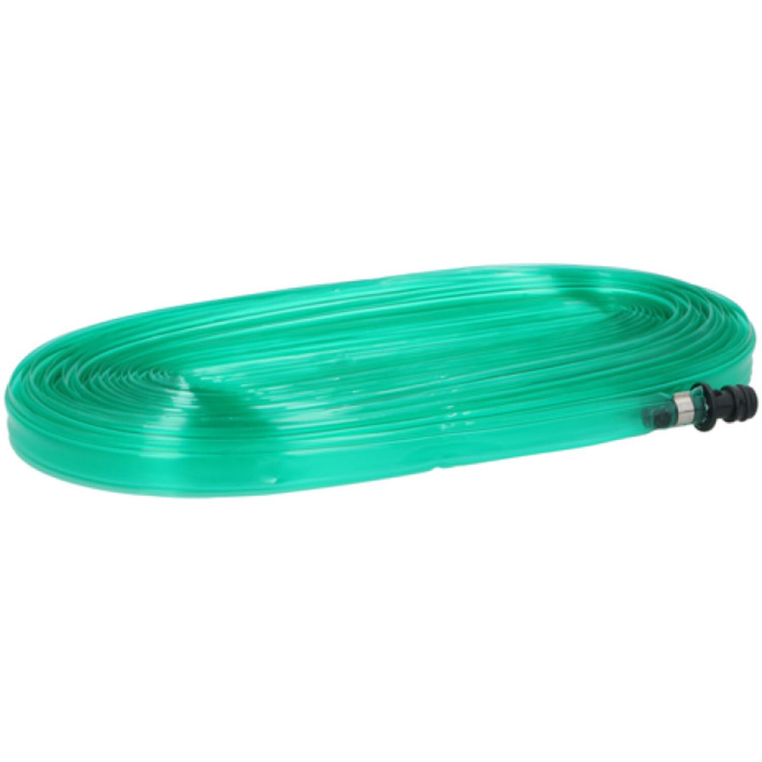 Umky Green 15M Flexible Flat Sprinkler Soaker Hose For Lawn Watering Agricultural Irrigation System Backyard Plants Garden Plastic Hosepipe Spray Outdoor Fun Splash Summer Water Sprinkler