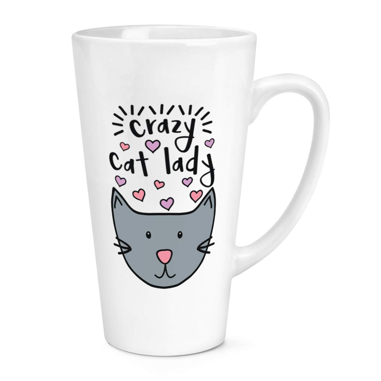 Luna Crazy Cat Lady 17oz Large Latte Mug Cup