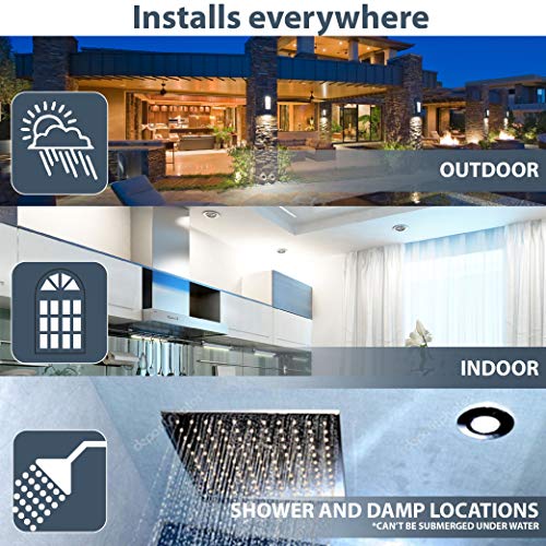 Nadair Sl3-450-12Wh3Kbn, 3 Recessed Ultra, 12-Pack, Ic Rated, Dimmable, 6W=50W, 450 Lumens, 3000K (Warm White), Large Junction Box, Quick Connect System Led Slim Panel Light, Round, 12 Count #TOP2