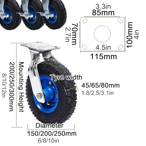 Roulettes fixes pivotantes freinées pour déplacer facilement les charges - 3