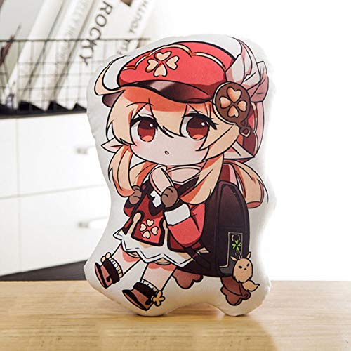 QAHEART Game Genshin Impact Hold Plush Doll Toy Pillow Kaeya Plush Toy Doll Stuffed Cushion Pillow Anime Plush Doll Pillow Toy Cartoon Cute Soft Stuffed Plush Home Decor