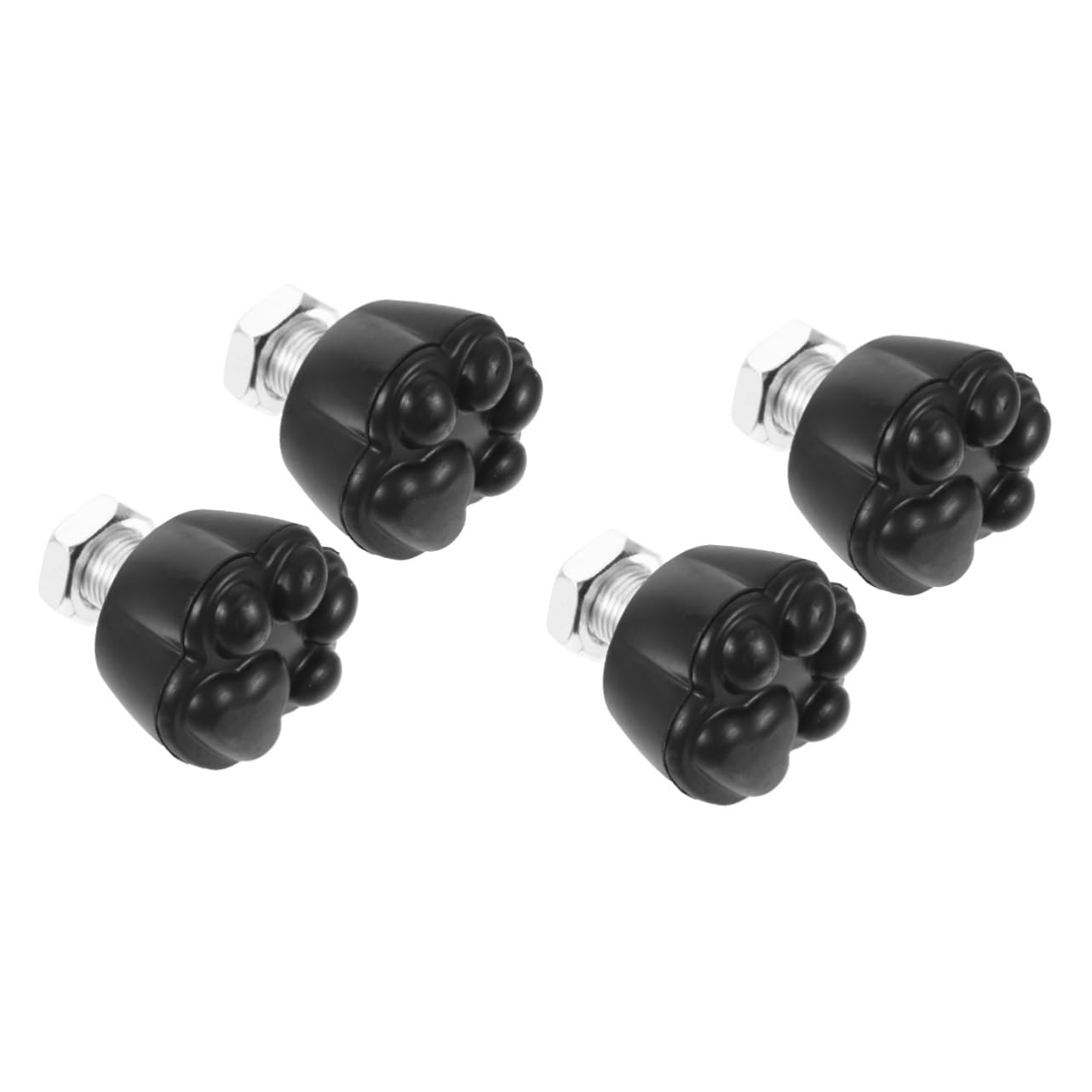 ibasenice Topes para Patines Almohadillas Pastillas De Freno Profesional Hielo Patinaje Dedo del Pie Bloques De Freno Tapón De Patinador Tapón De Patines Black Metal