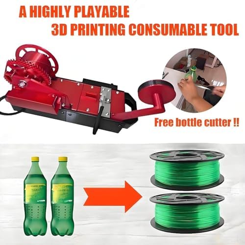 3D Desktop Filament Maker Machine - Convert Recycled Plastic Bottles into 3D Printer Filament with Digital Temperature Control for Eco-Friendly 3D Printing