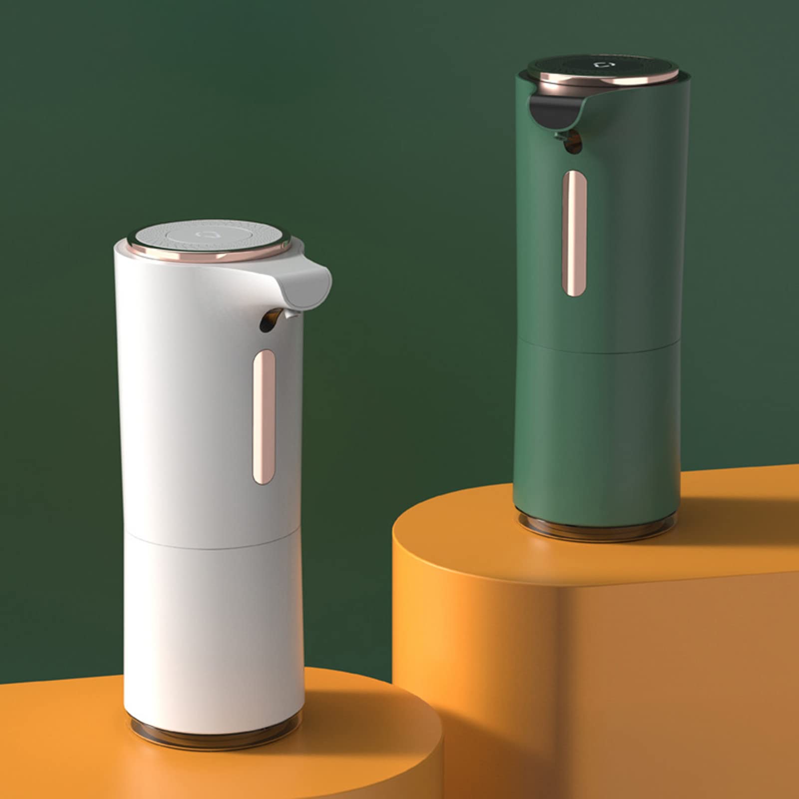 Dispenser automatico di sapone in schiuma con sensore tattile Pompa ricaricabile USB per cucina bagno
