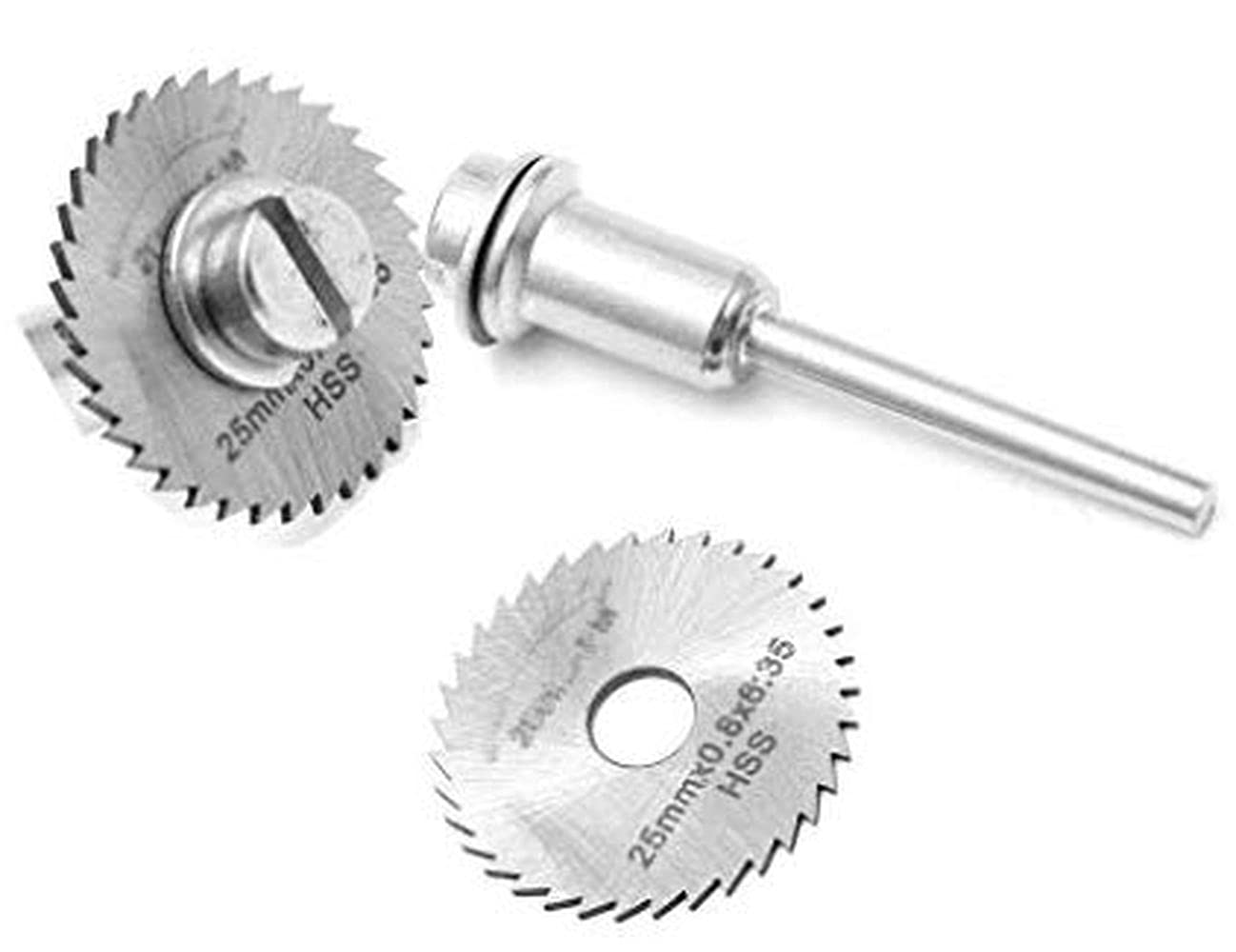 Diy Crafts 11438 7303 Mandrel, 25 Mm Hss Cutt Disc Grinder Circular Saw Rotary Blade, Multicolor, 2 Piece 4