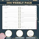 Diary 2026-2026 Diary a5 Week to View from January 2026 to December 2026, 21.5 x15.5 x1.5 cm, blue - Image 3