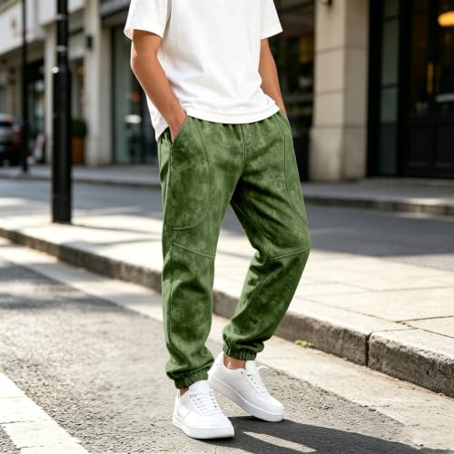 Boys Sweatpants Casual Elastic Waist Tapered Cuffed Ankle Jogger Pants - image 2