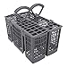 DL-pro Panier à couverts, divisible, gris, pour lave-vaisselle Bosch, Siemens, Neff, Constructa, 418280, 00418280