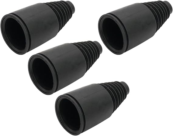 Dustproof Sleeves of Half Shaft Rubber Axle Boot 4pcs (Black)