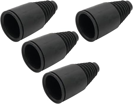 Dustproof Sleeves of Half Shaft Rubber Axle Boot 4pcs (Black)