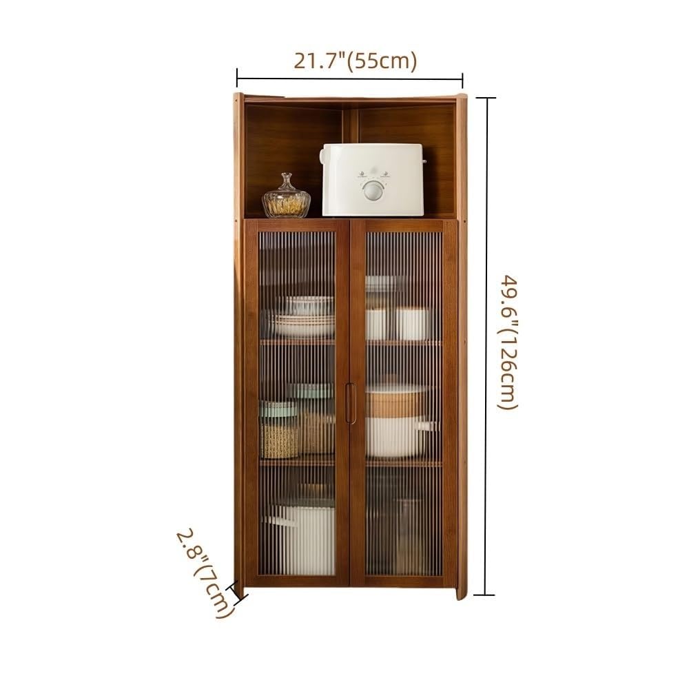 Scolapiatti,mobiletto angolare per riporre Oggetti,credenza,dispensa,scaffale Piccoli spazi in Cucina,Costruzione Solida(126cm)