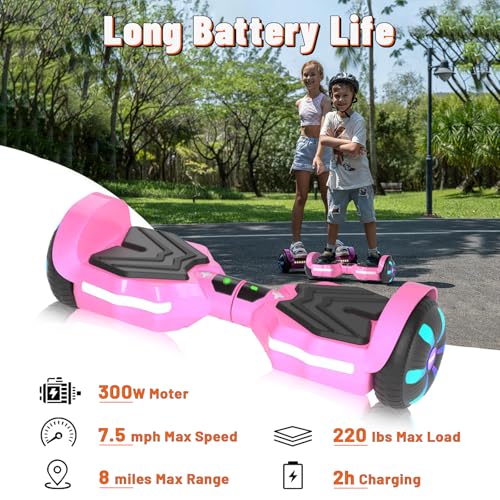 Image of SIMATE Scooter, Bluetooth Speakers and LED Light-Up Wheels, APP Control, Dual 250W Motors, 8.5 mph Max Speed & 8.5 Miles Max Range, Gifts for Kids Adults Girls Boys