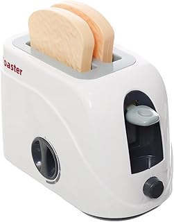 Battery-Operated Toaster Machine Toy, Pop-Up Action with Sounds for Kitchen Role-Play