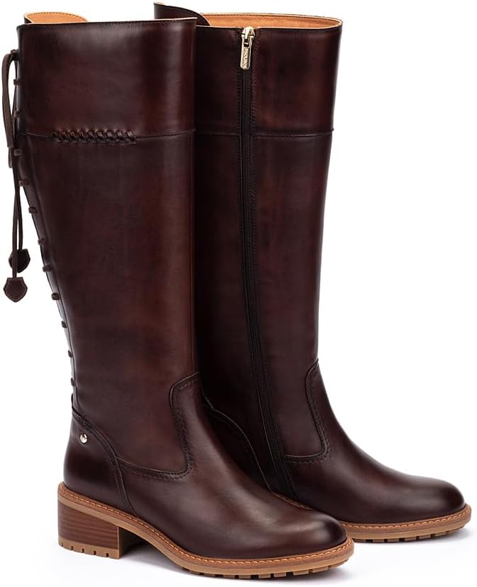 PIKOLINOS womens Pikolinos Boots Leather Medina for Woman Color Caoba
