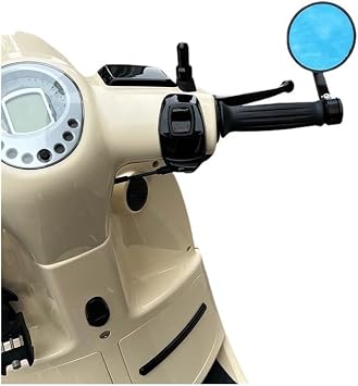 Motorcycle CNC Round Handlebar Bar End Rear View Mirrors Balance Slider Grip For GTS Sprint Primavera 150 300 125 250