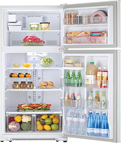 Daewoo RTE21GSWMD Top Mount Refrigerator, 21 Cu.Ft, White - Thumbnail 2