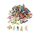 BQLZR 1:200 Scale Z Gauge Hand Painted Layout Model Train People Figure Pack of 100
