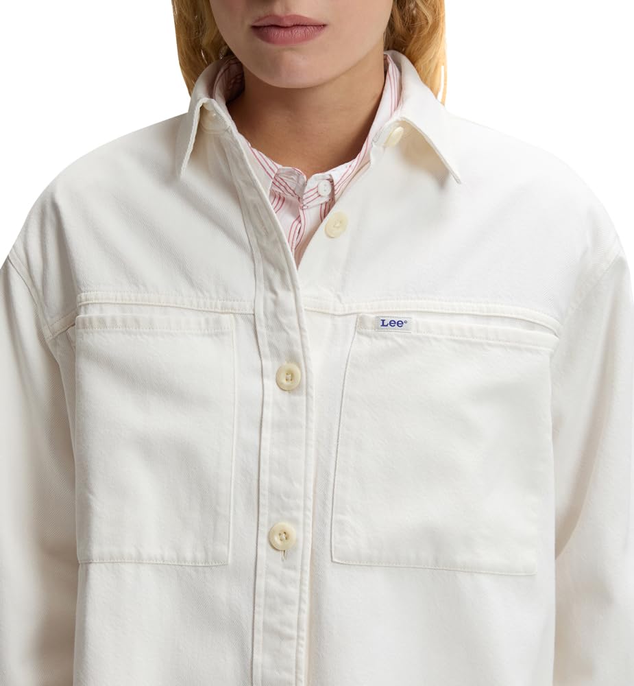 Lee Utility Overshirt Maglietta Donna (Pacco da 1)