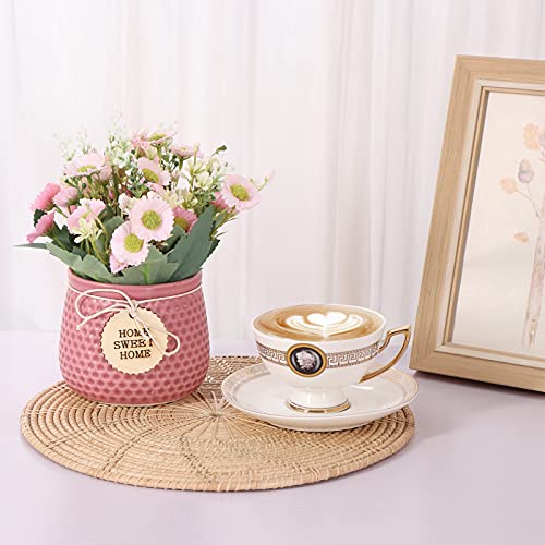 Round Rattan Placemats, Handcrafted Round Woven Placemats, Modern Dinner Table Der Seagrass Placemats,  Set Of 2 Wicker Placemats  For Dining Table  11 Inches, Natural #TOP3
