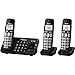 Panasonic KX-TGE243B DECT 6.0 Expandable Digital Cordless Answering System, 3 Handsets