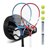 Tennis Racket for Kids 23'' Kid's Tennis Racquet Set of 2-2 Chird Tennis Rackets with 3 Balls,2 Grips...
