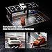 1/64 Scale Metal Model Car Display Cabinet Storage Rack - with LED Light Strip Parking Lot Scene Model, Ideal for Toy Car Display and Storage (Memorable Scene)