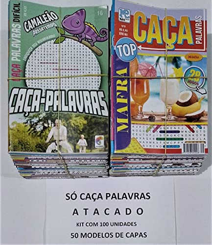 Kit Caça palavras Atacado Com 100 Unidades