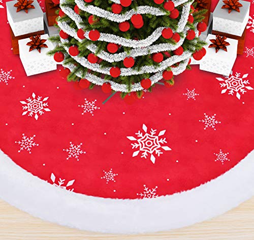 Agoer Gonna Natalizia dell'Albero Rotonda 90CM