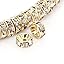100pcs/Gold Plated/#001 Clear Crystal