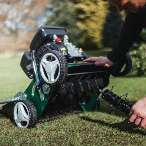 Webb WEPS400 4 Wheel Petrol Lawn Scarifier & Raker with 40cm Working Width, 8 Depths and 45L Collection Bag - 3 Year Guarantee 8 Webb WEPS400 4 Wheel Petrol Lawn Scarifier & Raker with 40cm Working Width, 8 Depths and 45L Collection Bag - 3 Year Guarantee - Image 8