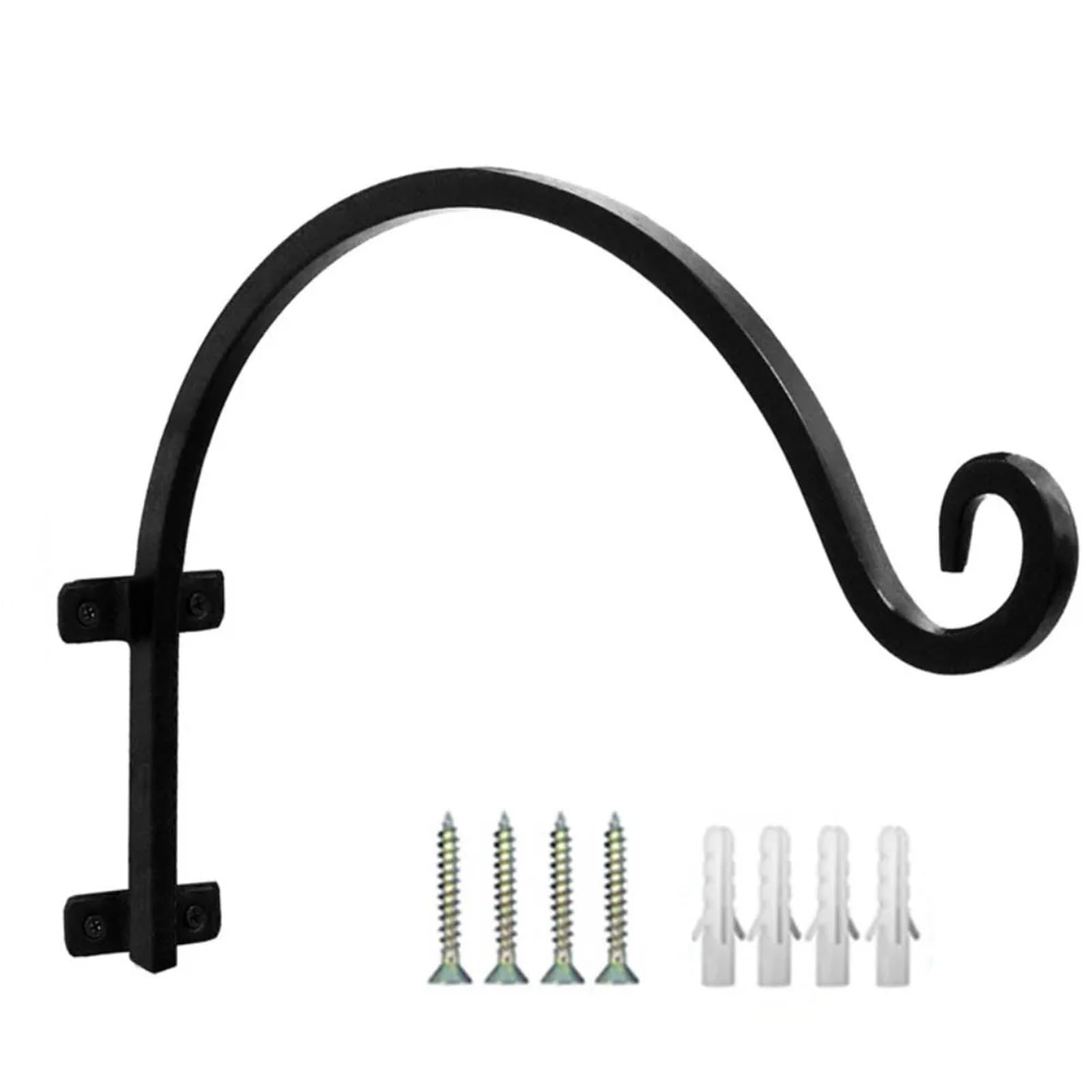 Huwoyg One Color 2 Pcs Rust-Resistant Bird Feeder Hanger Wall Mount Strong Plant Durable Hanging Garden Decor For Plants