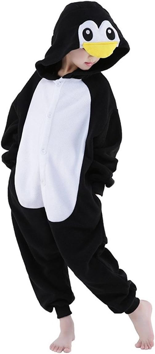 Famycos Kids Adults One-Piece Costumes Pyjamas for School Party Performance (5, Penguin)