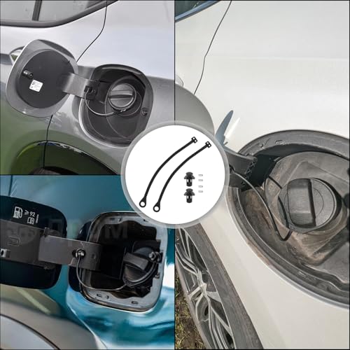 2er Set tankdeckel halteband,Tankdeckelleitung,Tankdeckel Halteband für VW&Audi,für VW Audi Passat SEAT Skoda Cupra,Auto Kraftstofftankdecke Linie,Kraftstofftankdeckel,Kraftstoffkappe Gummihalterband