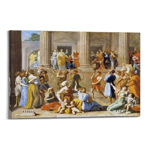 Poster Nicolas Poussin habillage mural toile chambre salon 20x30