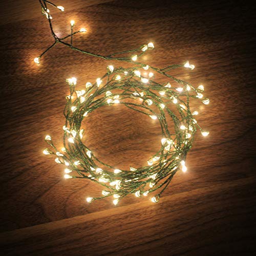 Dailyart 6feet 120 LED Starry Lights, Battery Operated Waterproof Dark Green Copper Wire Fairy Light String Light for Garland, Wreath, Patio, Garden, Wedding, Party, Xmas #1