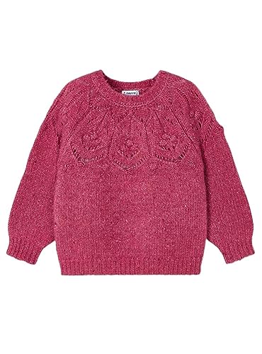 Mayoral Textured Jumper for Girls Cherry