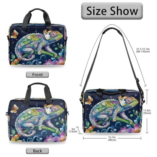 Maletín para laptop unisex 15.6-16 pulgadas floral miniatura 6