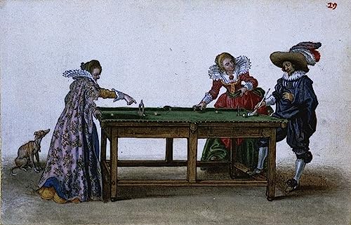 Tableau Jeu de Billarda Van De Venne pour habiller un mur vide avec un poster d'art unique 60x90
