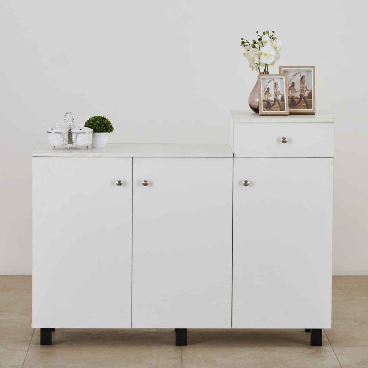 Home Centre Helios Reynan White Multipurpose Engineered Wood Kitchen Cabinet-image-45