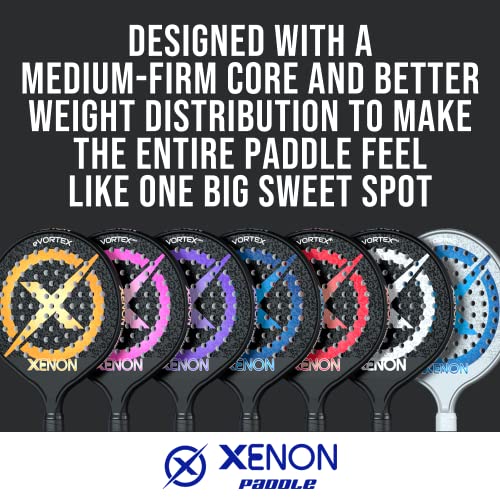 XENON Vortex+ Platform Tennis Paddle | Oversize Head | Even Balance Point | Handle Weighted | Medium Firmness Foam Core | Power and Control | 4.25” Grip - Thumbnail 3