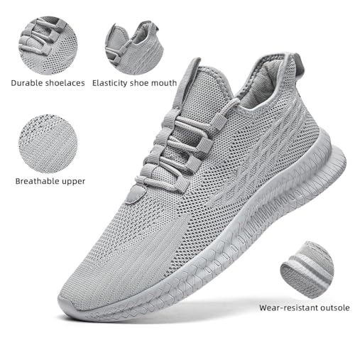 Image of Mens Slip On Walking Shoes Sneakers Running Shoes Trainers Athletic Gym Fitness Sport Shoes Non Slip Breathable Mesh Workout Fashion Breathable Comfortable