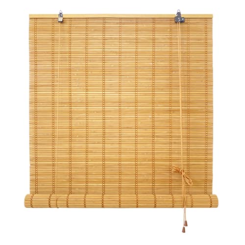 Yfzbamoo Bamboo Blinds, 27" W X 64" H Roman Window Shades For Home Office Hotel, Roll Up Light Filtering Shades, Roller Sun Shade #TOP17